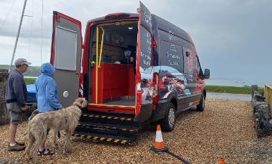 Electric Post Office van