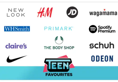 one4all teen favourites gift card