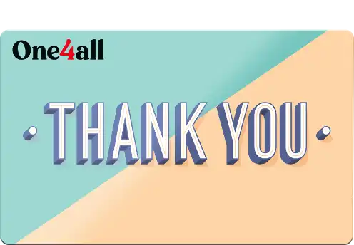 one4all thank you gift card