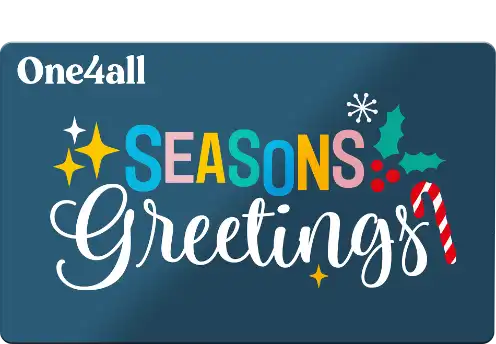 ONe4all colourful seasons greetings Christmas gift card