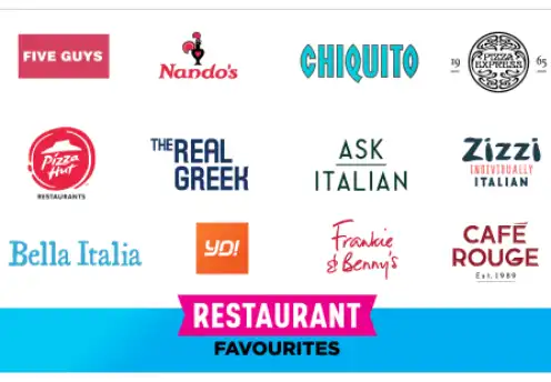 one4all restaurant favourites gift card