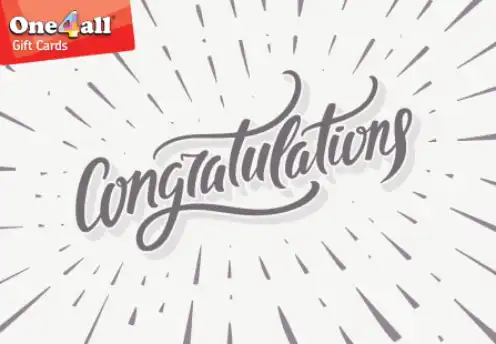 one4all congratulations gift card