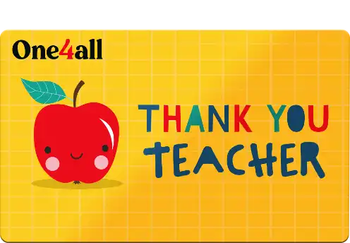 one4all thank you teacher gift card