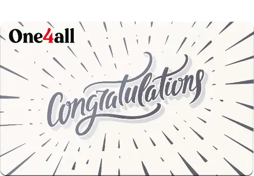one4all congratulations gift card