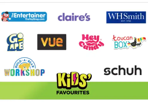 one4all kids' favourites gift card