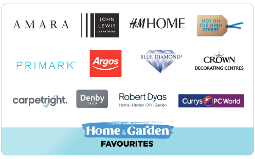 one4all home & garden favourites gift card