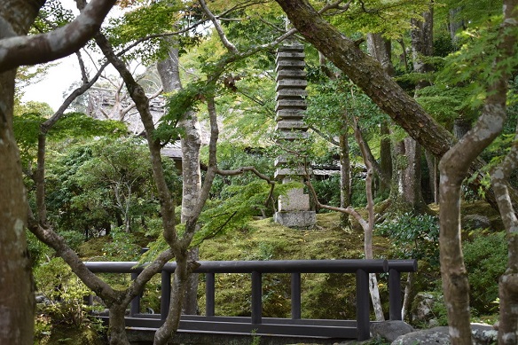 Japanese shrine in forest