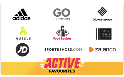 one4all active favourites gift card
