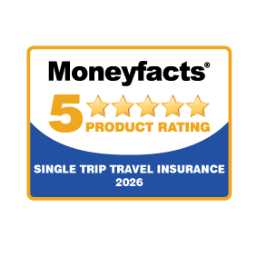 MoneyFacts Best Travel Insurance Provider 2026 award