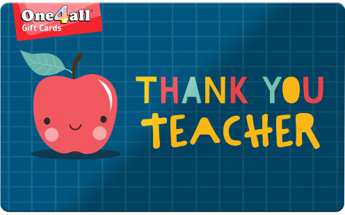 one4all thank you teacher gift card