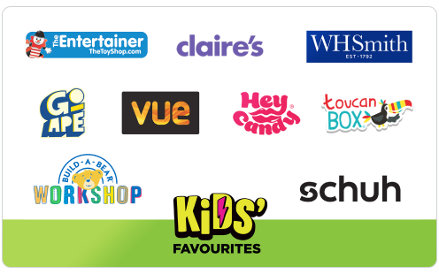one4all kids' favourites gift card