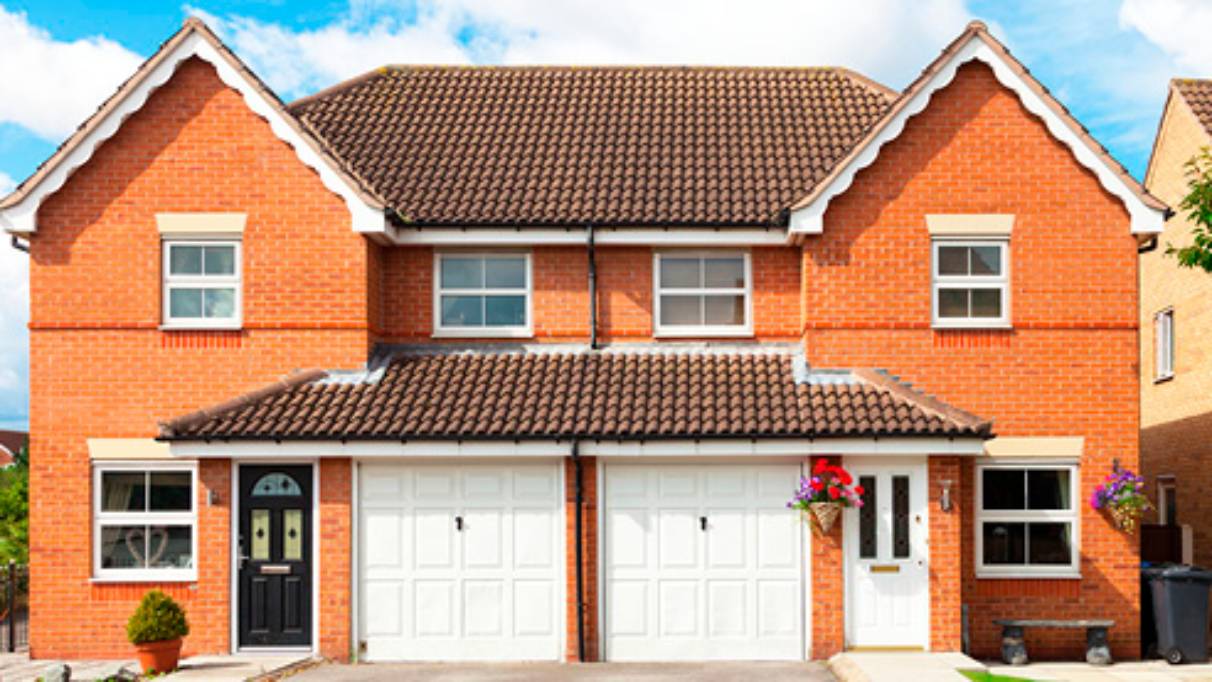 two semi detached house