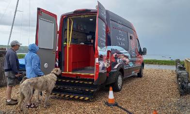 Electric Post Office van