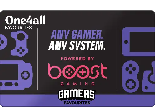one4all gamers favourites gift card